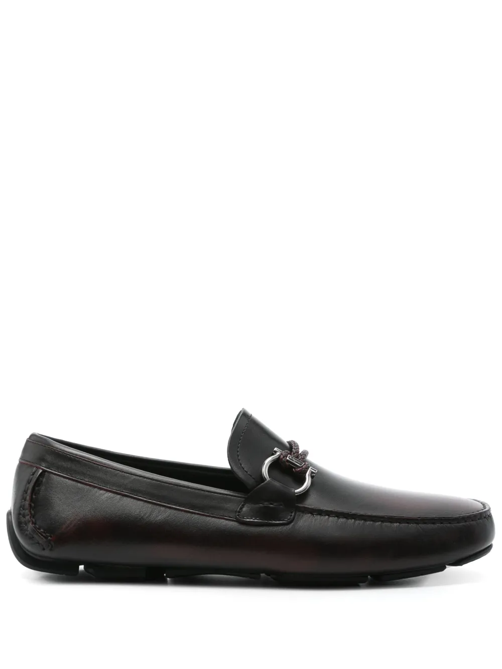 Ferragamo Loafers met gancini detail Rood