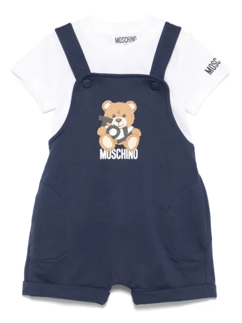 Moschino Kids overol con motivo Teddy Bear