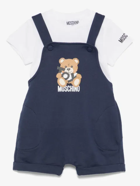 Moschino Kids Teddy Bear dungarees