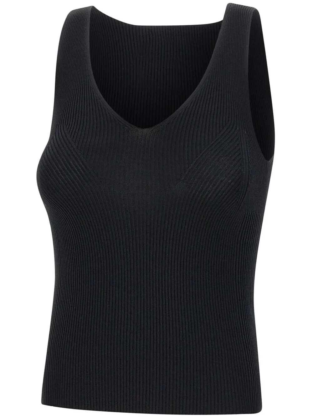 Iceberg Ribgebreide top Zwart