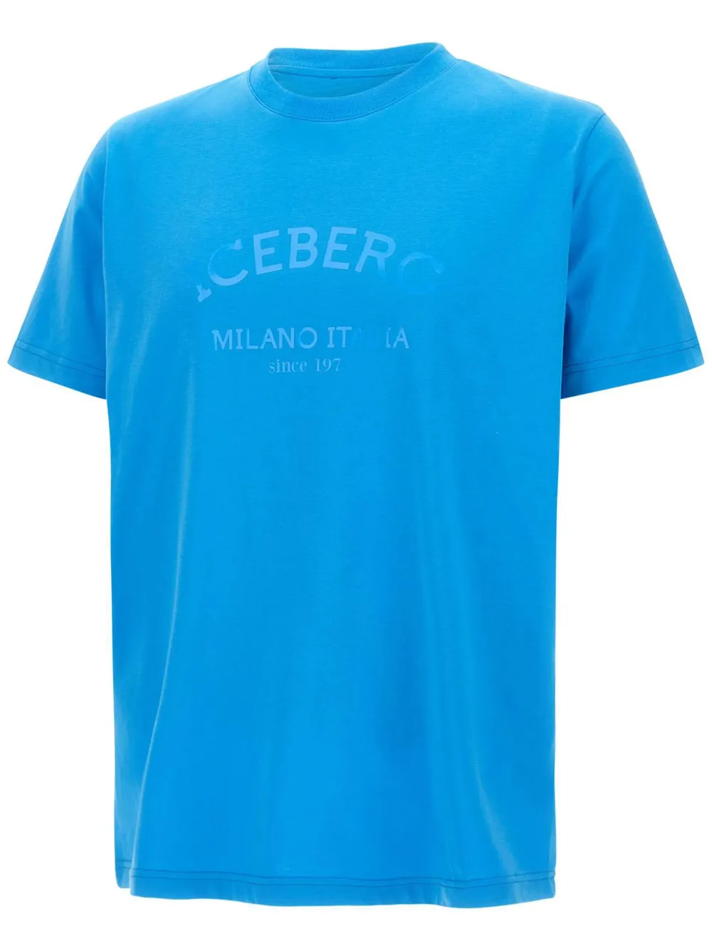 Iceberg Katoenen T-shirt Blauw