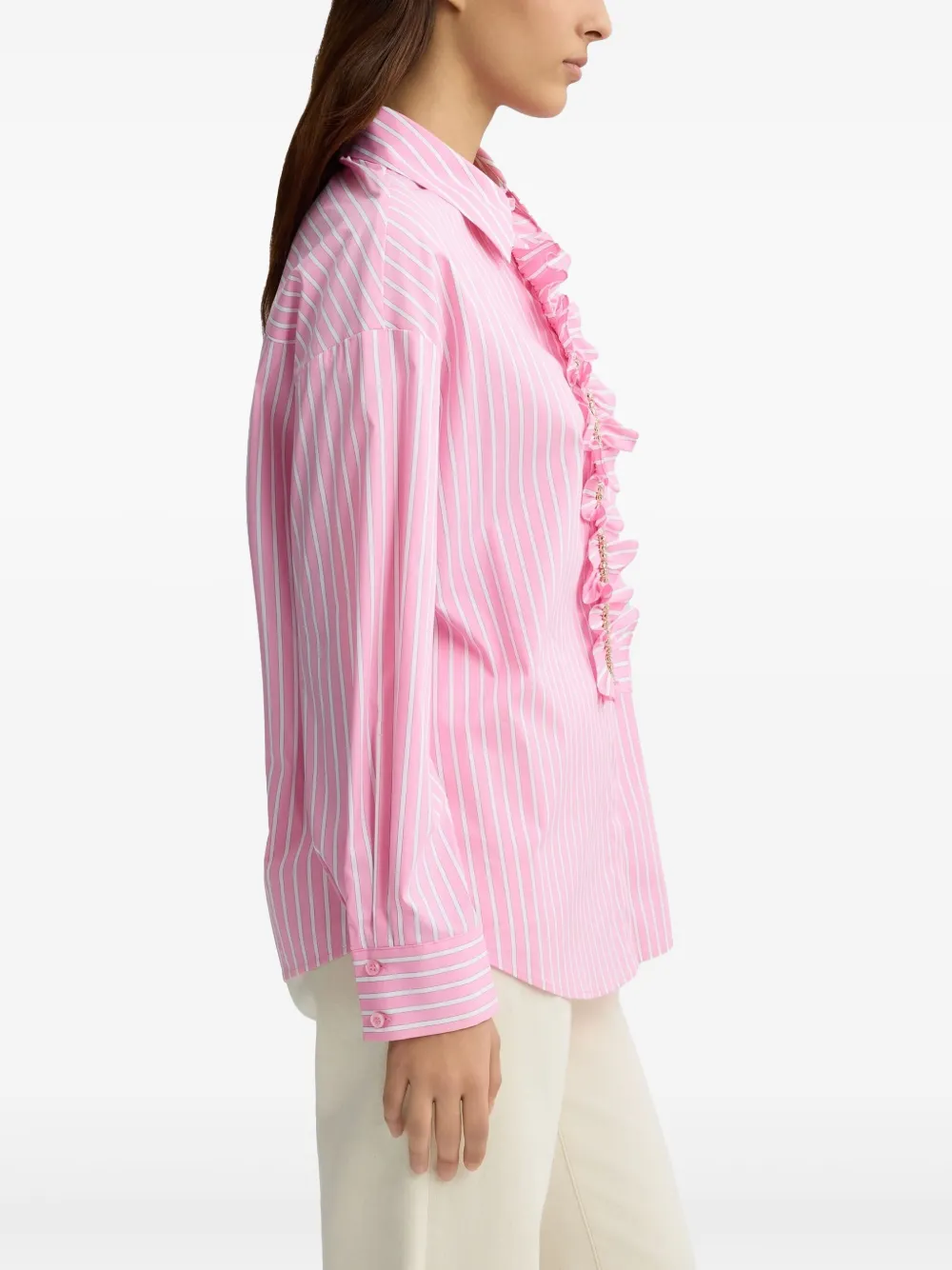 LIU JO Blouse met ruches Roze