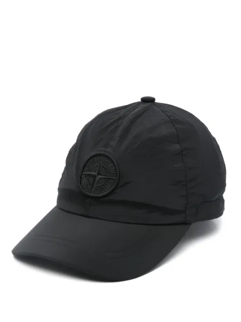 Stone Island Junior gorra con bordado Compass