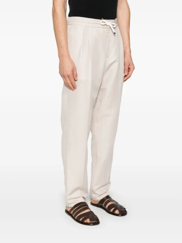 【送料込】BRUNELLO CUCINELLI テーパードパンツ Brunello Cucinelli テーパードパンツ | ニュートラル | FARFETCH JP