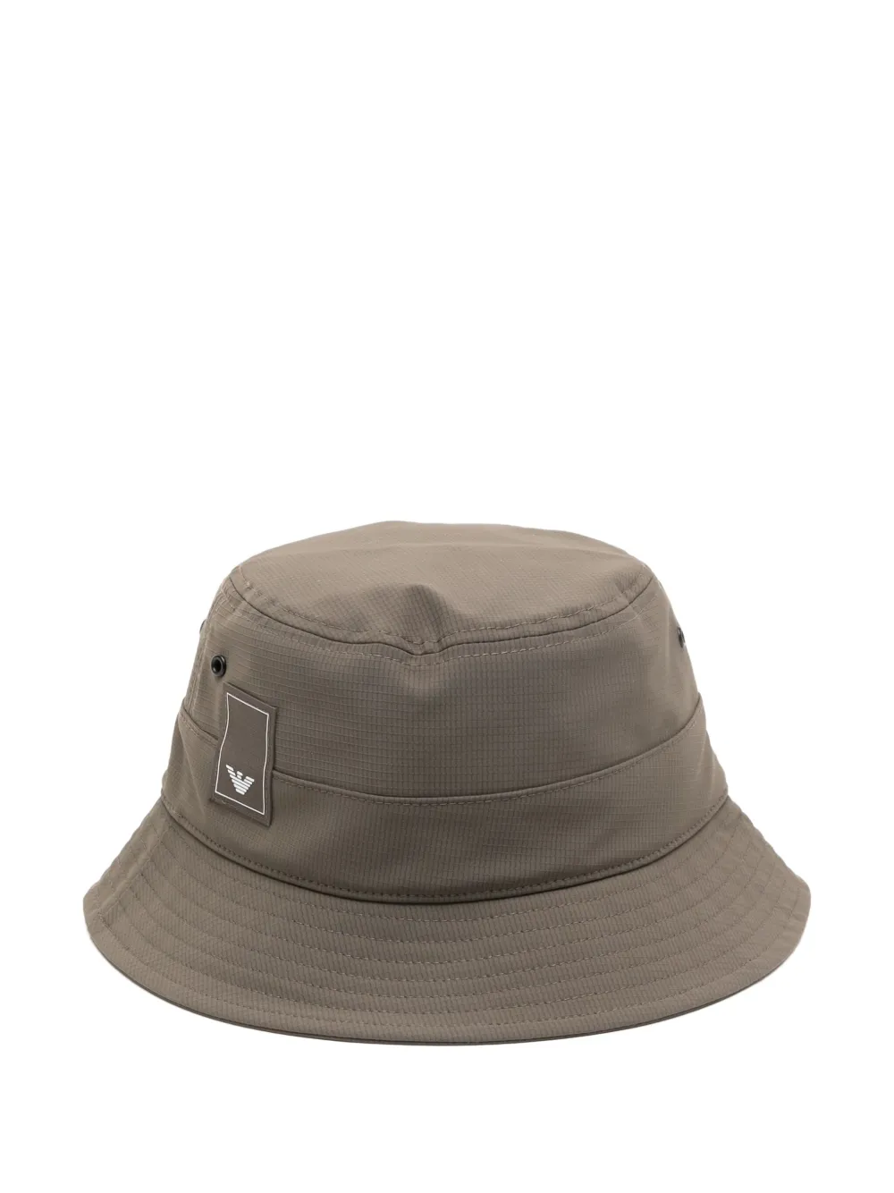 Emporio Armani Chapéu bucket com patch de logo | Cinza | Image 1