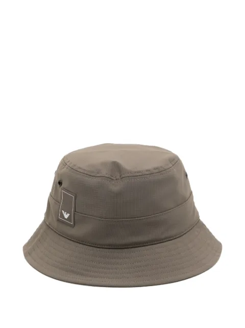 Emporio Armani logo-patch bucket hat