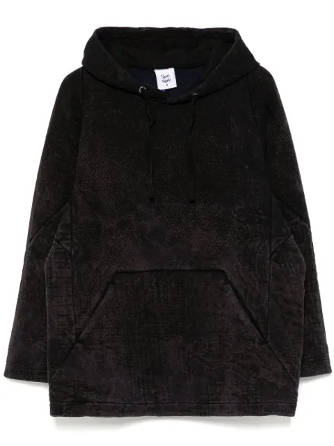Stain Shade panelled hoodie