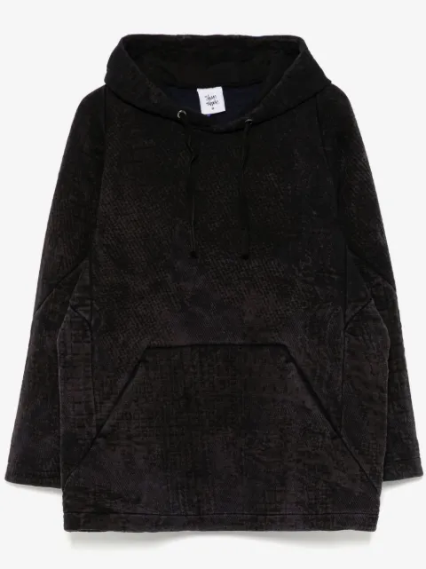 Stain Shade panelled hoodie