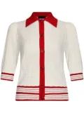 LIU JO two-tone cardigan - White