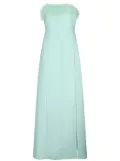 LIU JO feather-detailing dress - Green