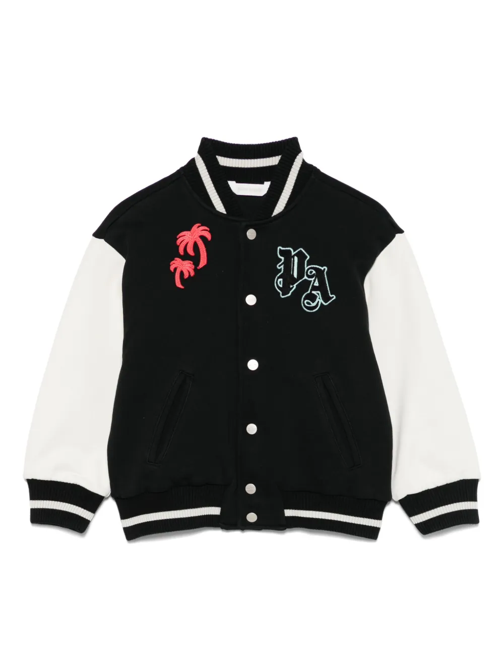 Palm Angels Kids Bomberjack met logoprint Zwart