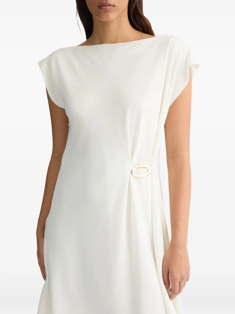 LIU JO Jurk met gedrapeerd detail Wit