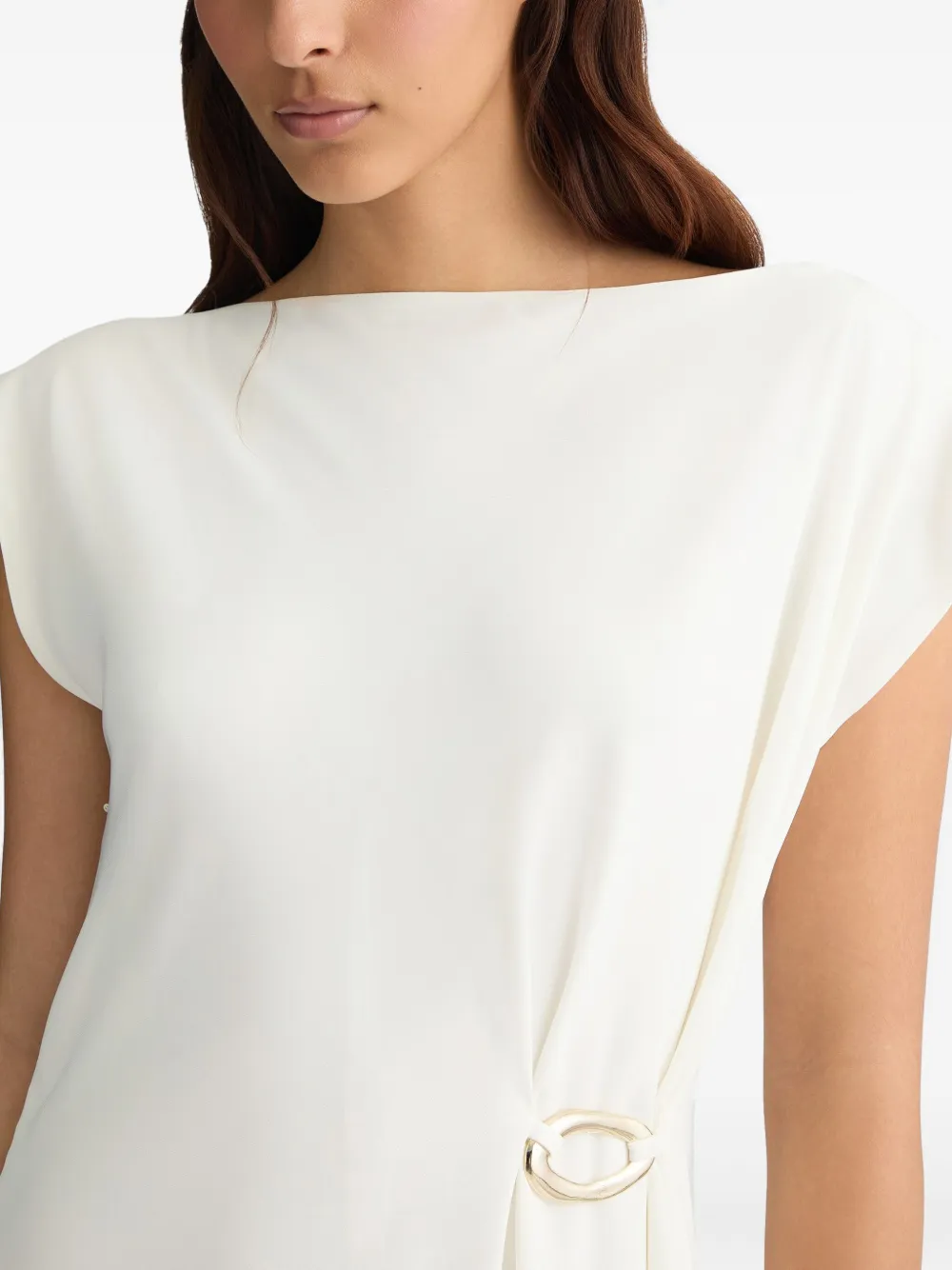 LIU JO Jurk met gedrapeerd detail Wit