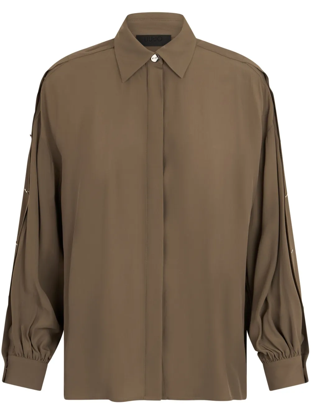 LIU JO Camicia in crêpe de chine | verde | Image 1