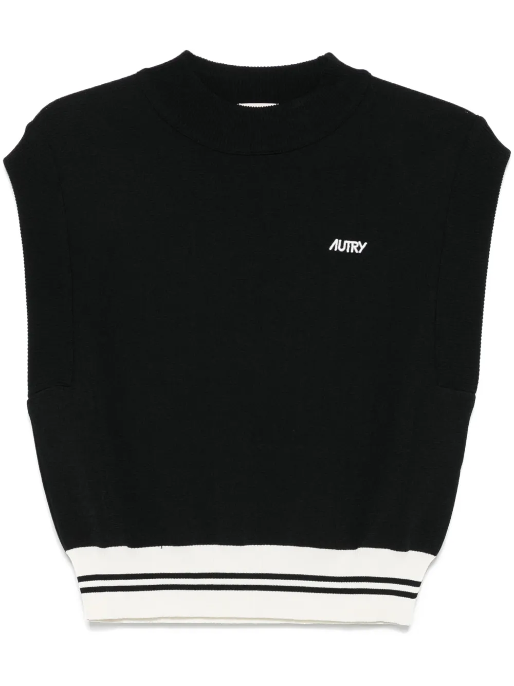 Autry crew-neck vest | Black | Image 1