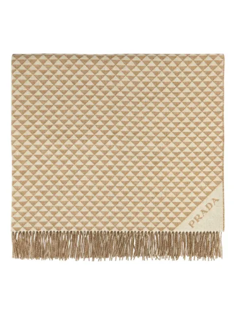 Prada triangle-logo blanket