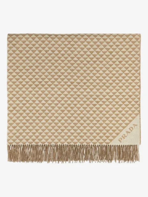 Prada triangle-logo blanket