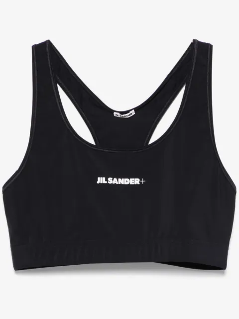 Jil Sander 로고 프린트 스포츠 브라