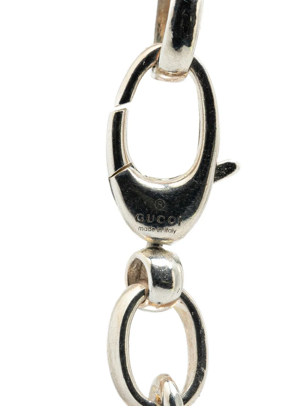 Gucci Pre-Owned 2000-2024 Sterling Silver Interlocking G Pendant necklace - Zilver