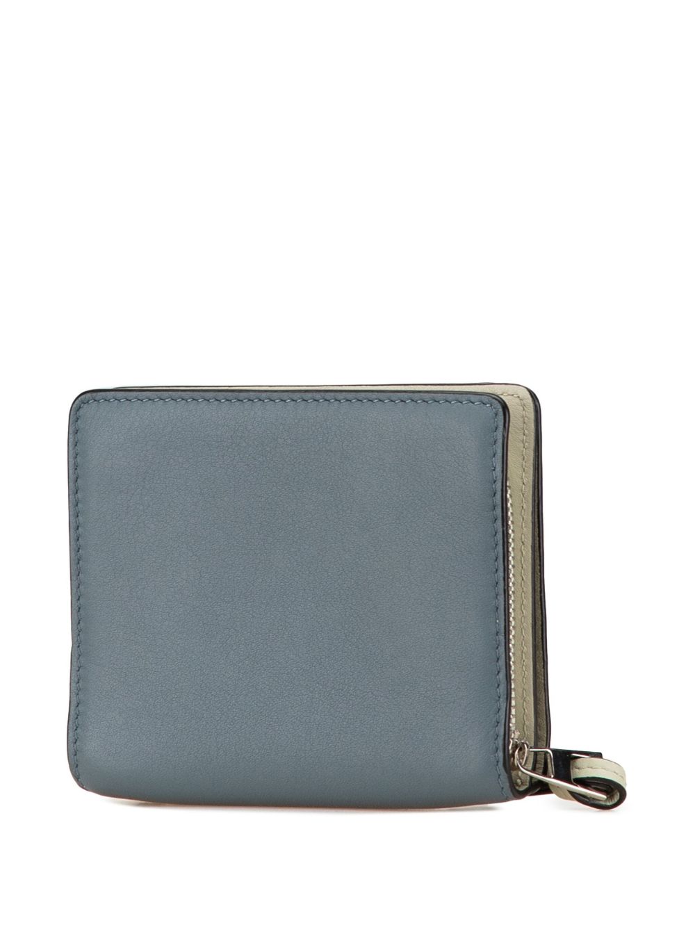 Loewe Pre-Owned 2020 Anagram Leather Compact Zip Wallet small wallets - Blauw