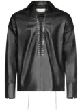 Ludovic de Saint Sernin Alan leather shirt - Black