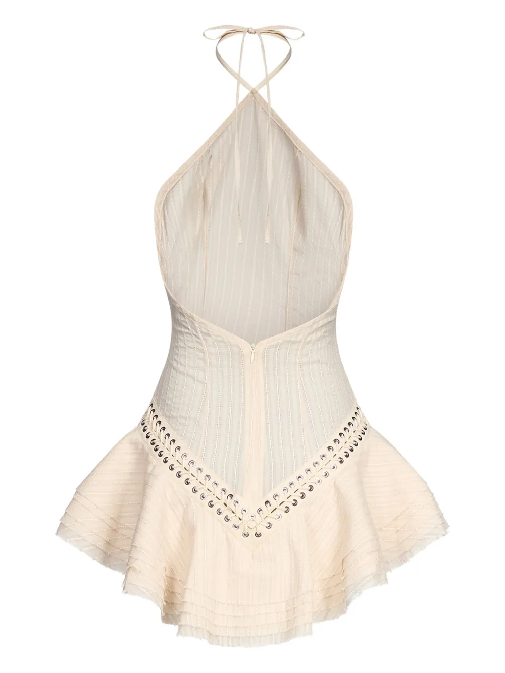 Ludovic de Saint Sernin Square mini dres - Beige