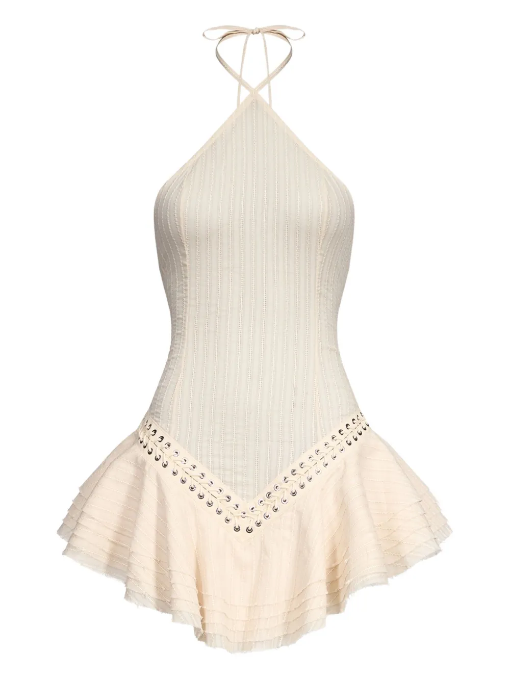 Ludovic de Saint Sernin Square mini dres | Neutrals | Image 1