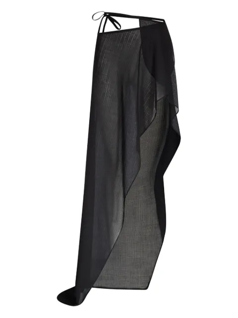Ludovic de Saint Sernin draped maxi skirt