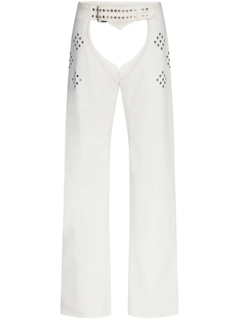 Ludovic de Saint Sernin Broek met studdetails Wit