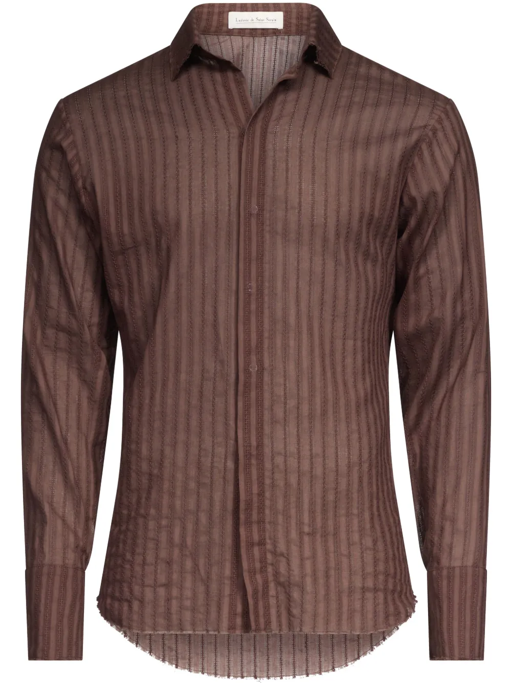 Ludovic de Saint Sernin camisa de algodón | marrón | Image 1