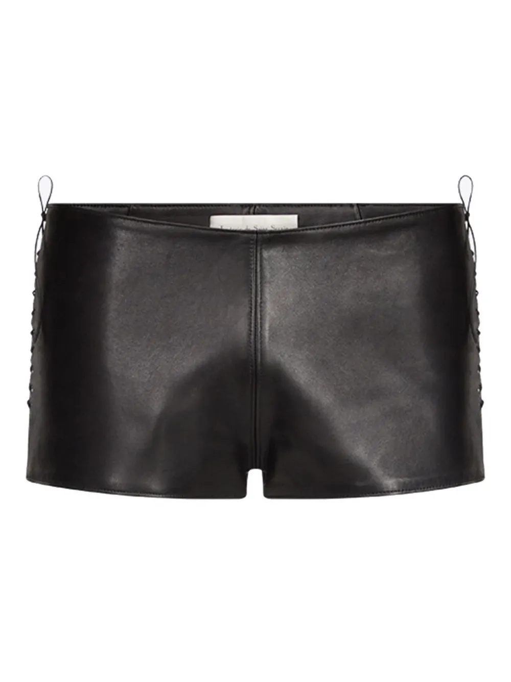 Shop Ludovic De Saint Sernin Leather Shorts In Black
