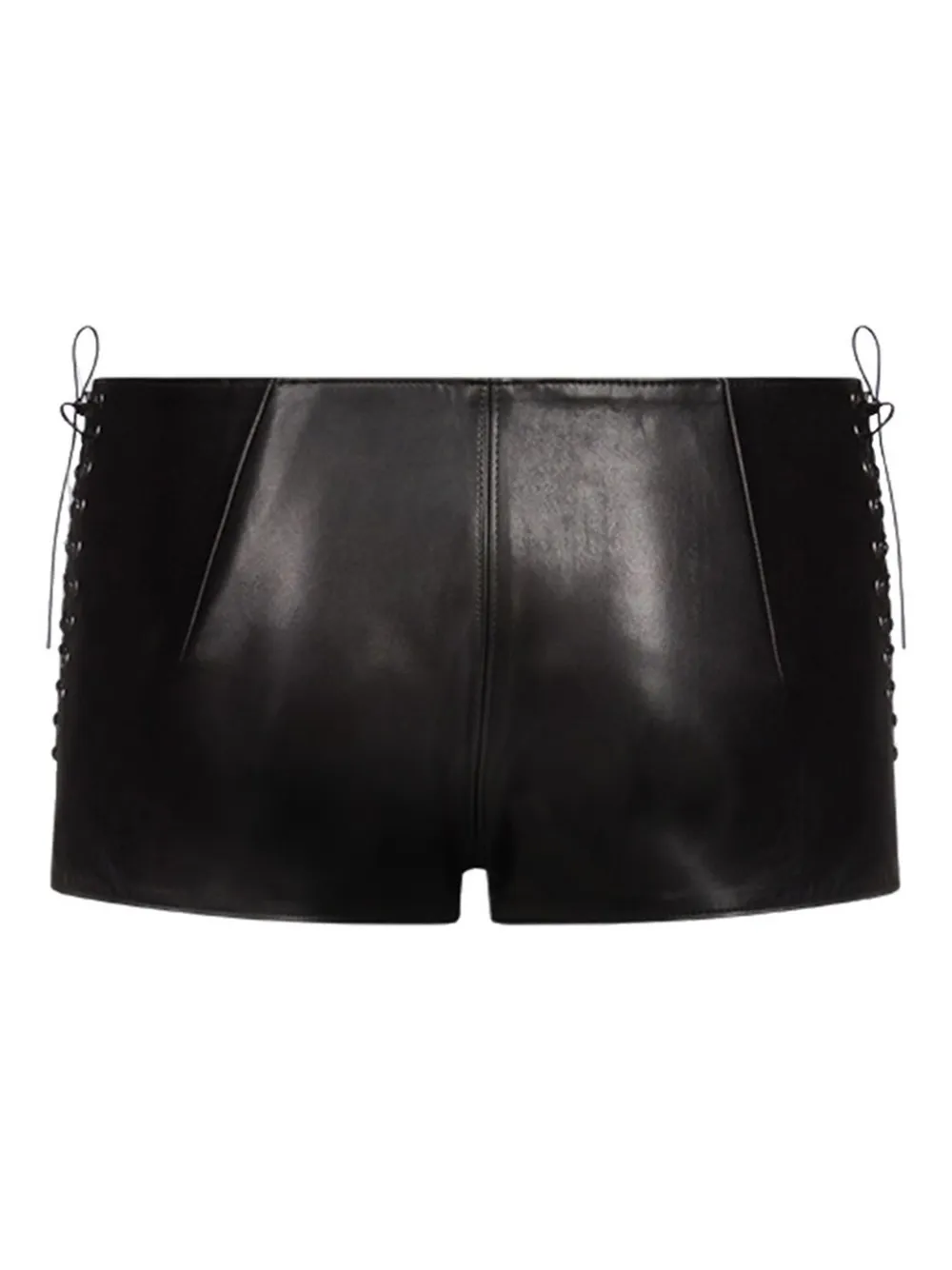 Shop Ludovic De Saint Sernin Leather Shorts In Black