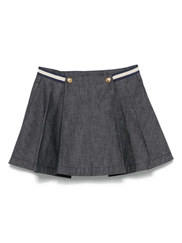 Moncler Enfant デニム ミニスカート | ブルー | FARFETCH JP