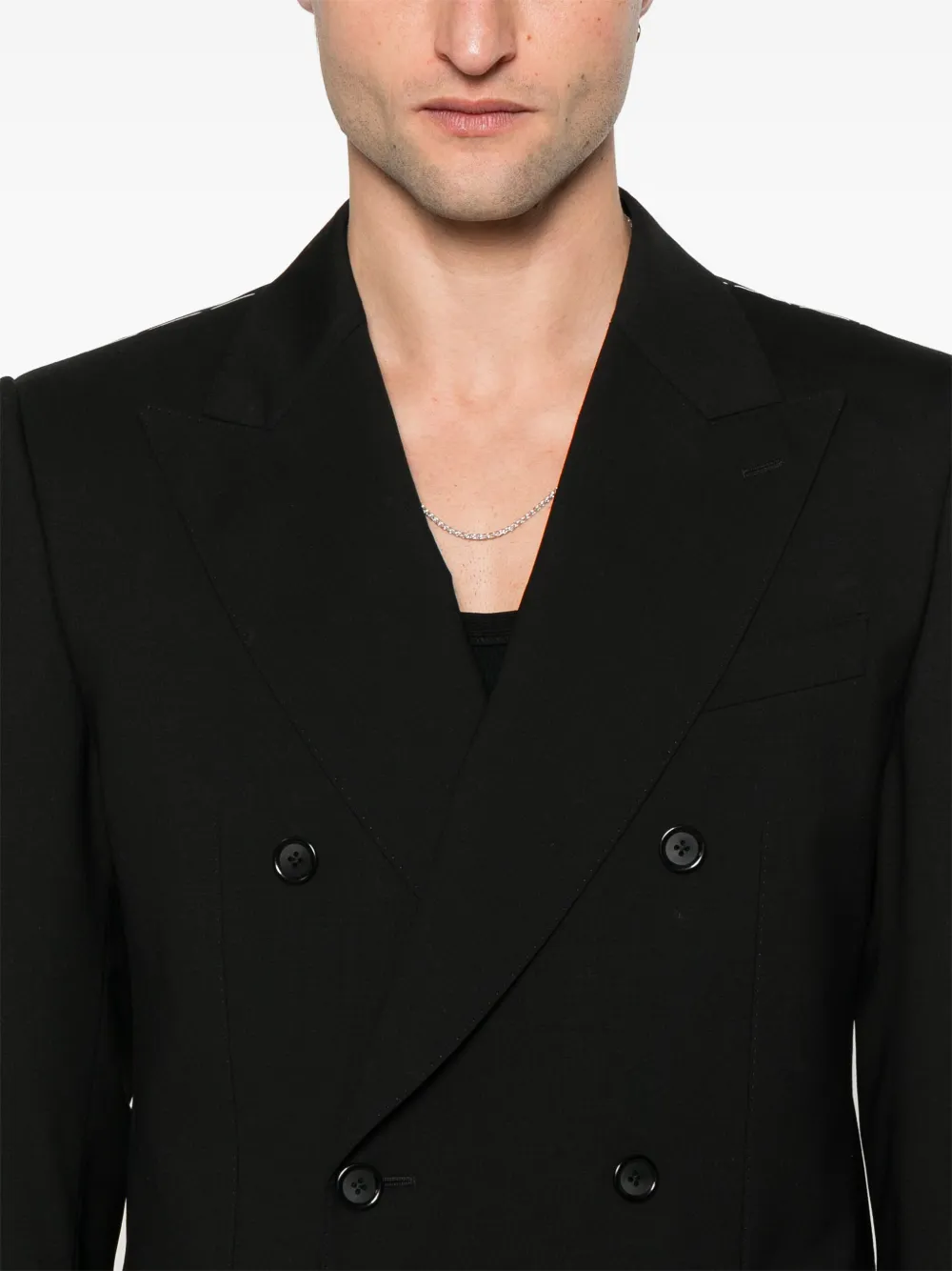 Dolce & Gabbana Pak met dubbele rij knopen Zwart