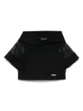 Monnalisa sheer-trimmed T-shirt - Black