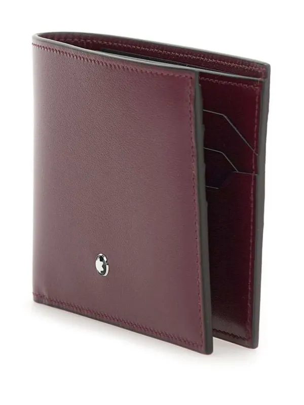 【新品】MONT BLANC レッド 二つ折り財布 Montblanc logo-plaque Wallet | Red | FARFETCH