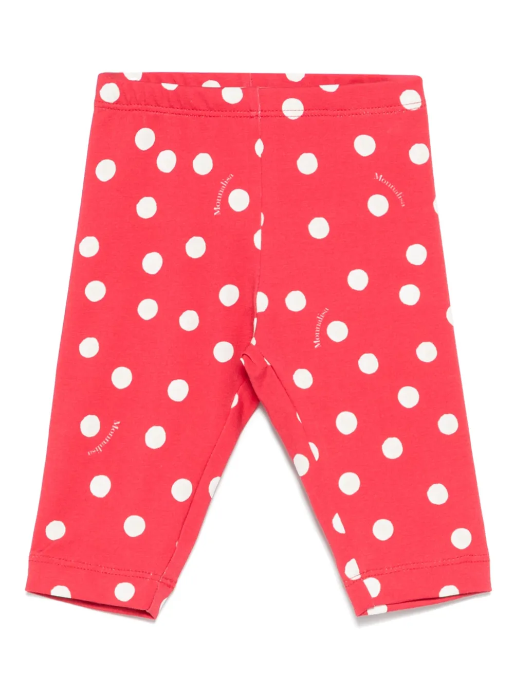 Monnalisa Jersey legging met stippen Rood