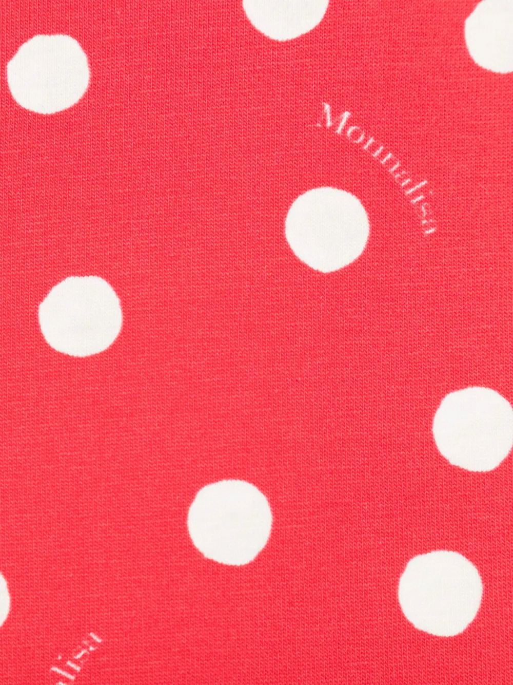 Monnalisa Jersey legging met stippen Rood