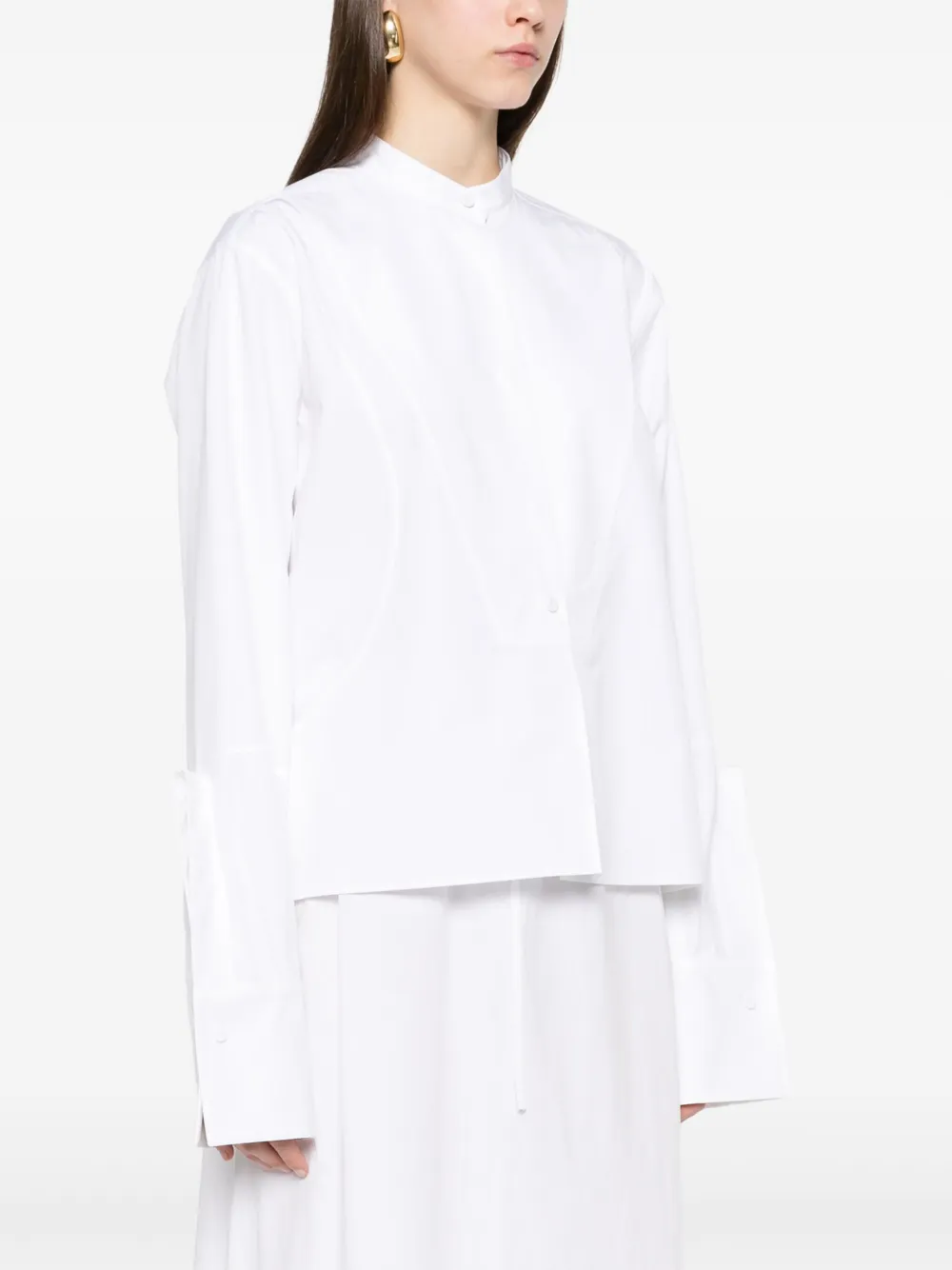Jil Sander Popeline blouse van biologisch katoen Wit