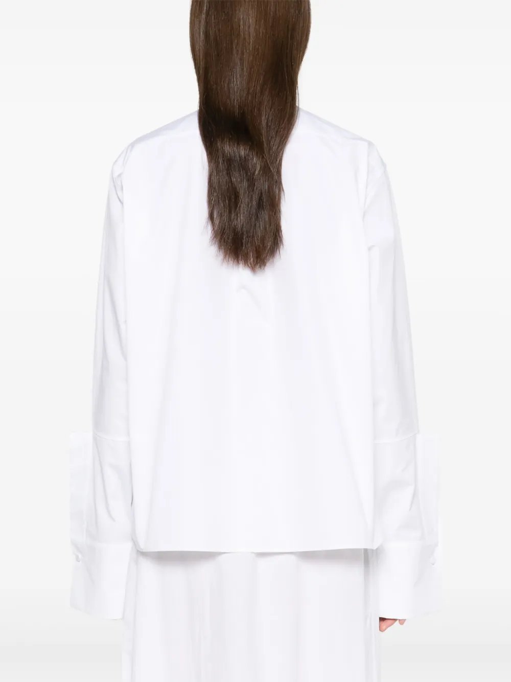Jil Sander Popeline blouse van biologisch katoen Wit