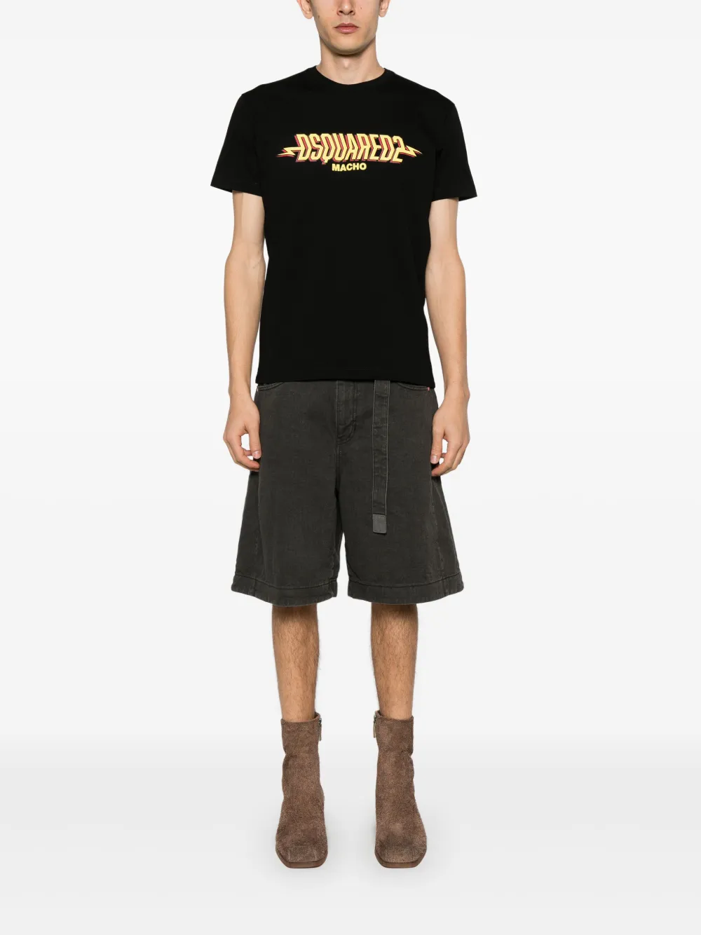 DSQUARED2 Macho T-shirt - Zwart