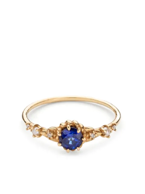 SOFIA ZAKIA 14kt yellow gold Clara's Dream sapphire and diamond ring