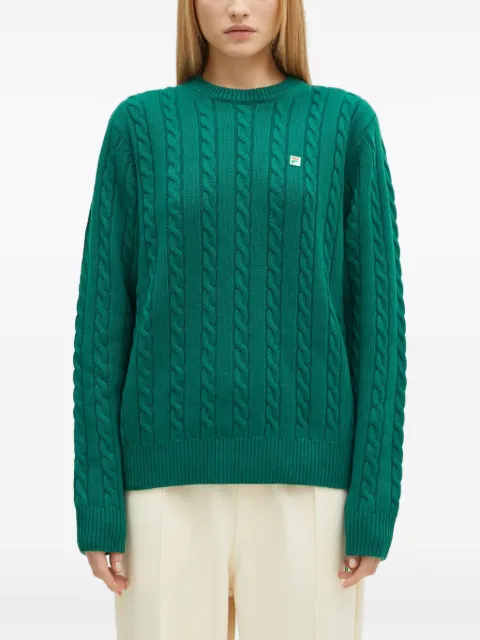 Fila cable-knit logo sweater