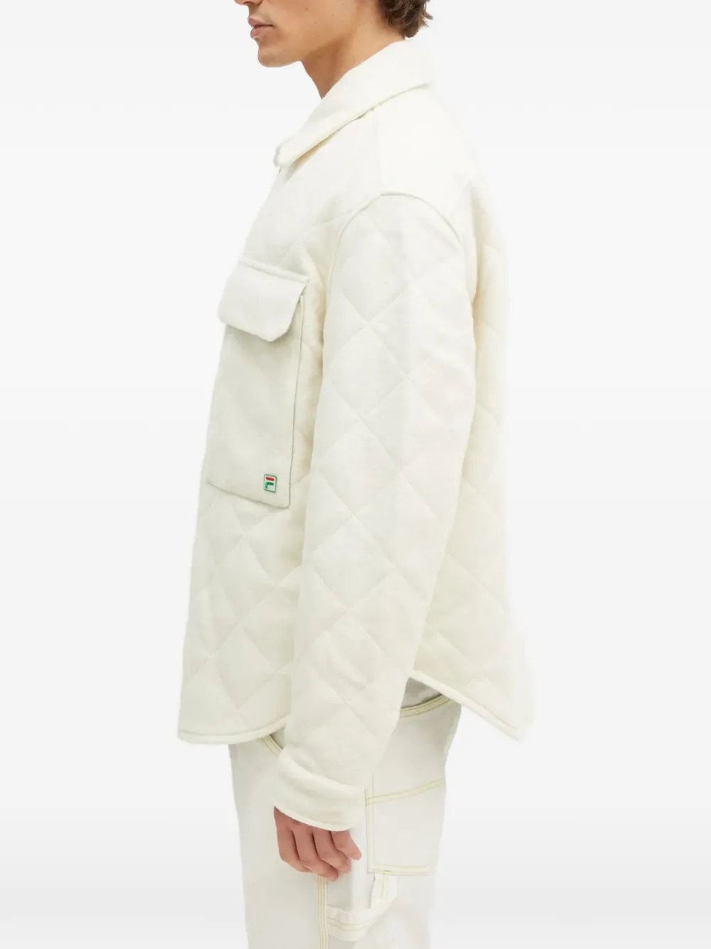  Fila Quilted Pocket Jacket - Neutrals 