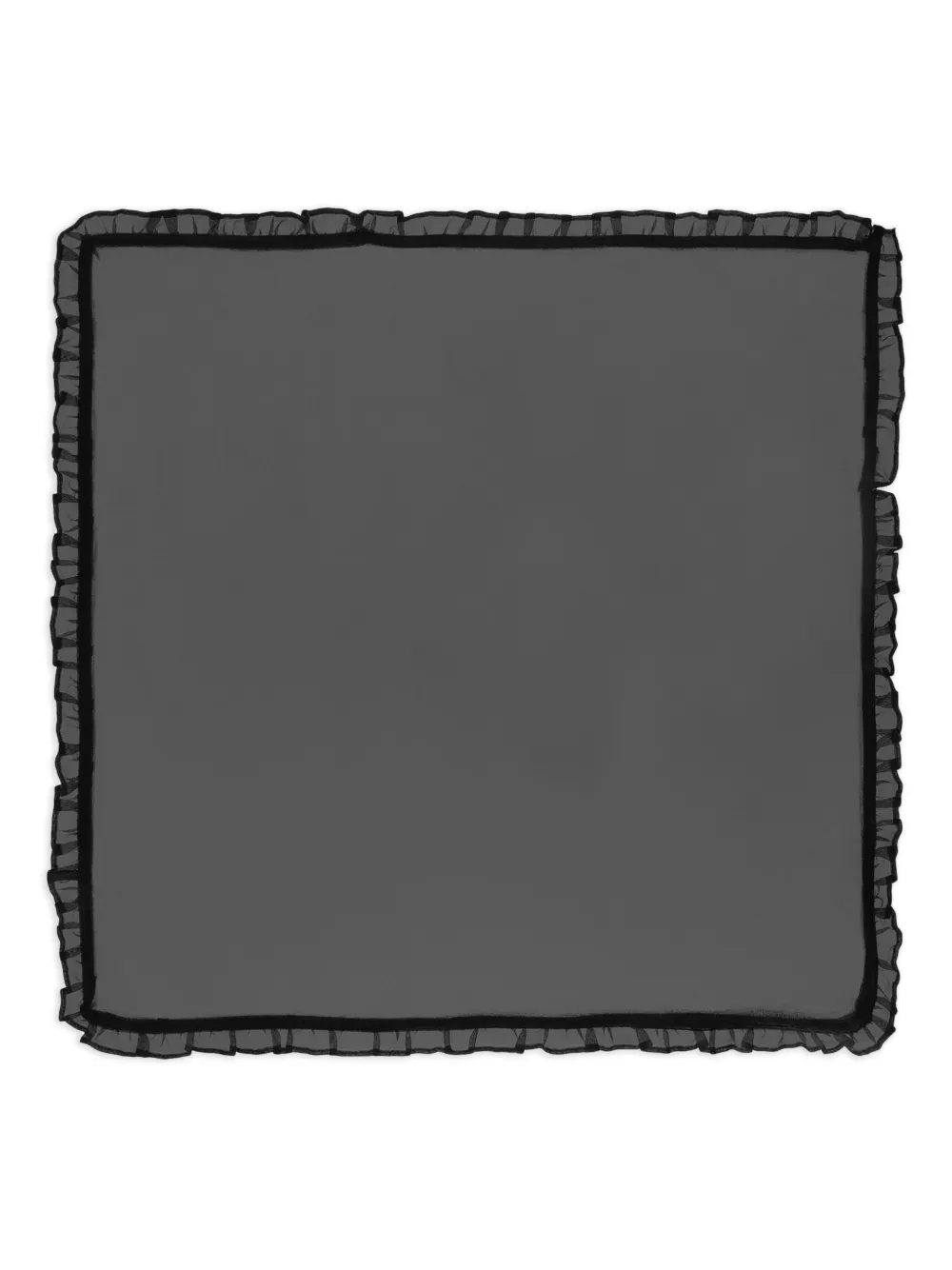 GANNI - ruffle-trim scarf - women
