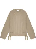 GANNI drawstring sweater - Neutrals