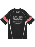 GANNI Future Mesh T-shirt - Black