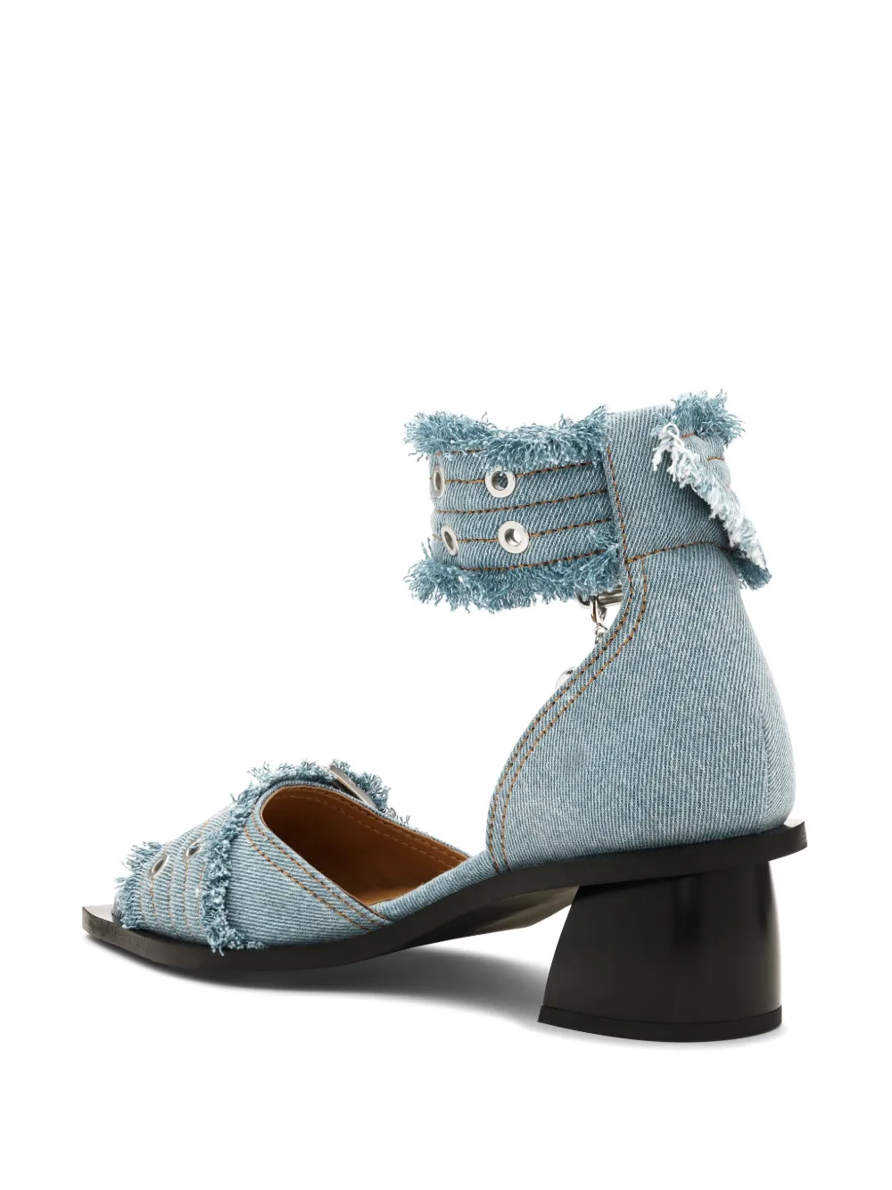 GANNI 50 mm Denim Feminine pumps Blauw
