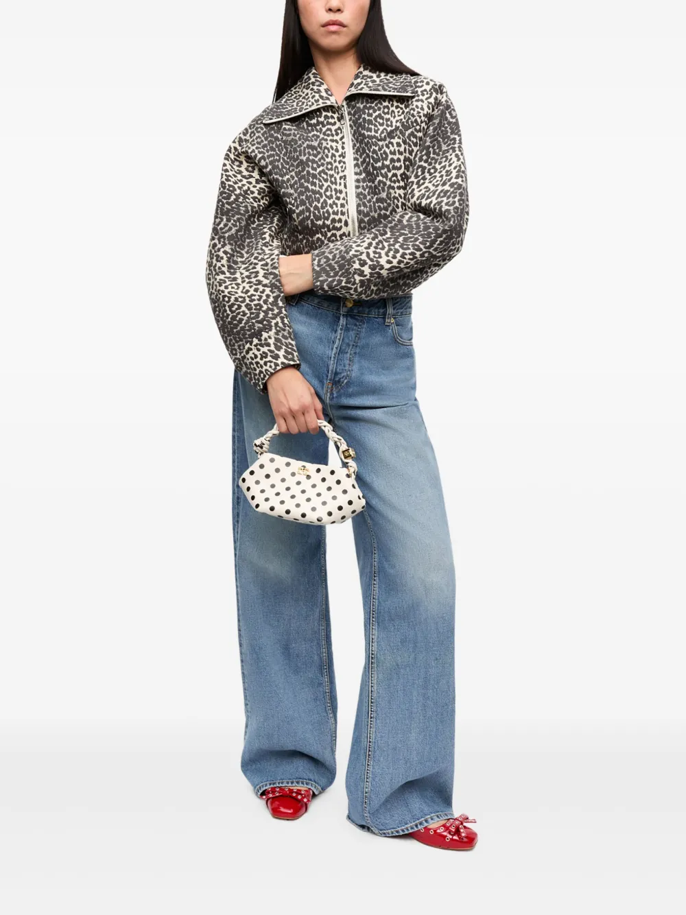 GANNI leopard-print jacket | Cropped Jackets | Image 2
