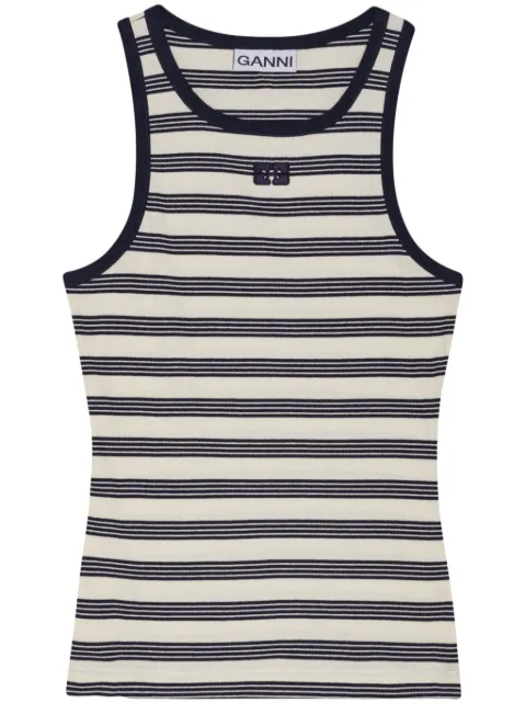 GANNI striped tank top 